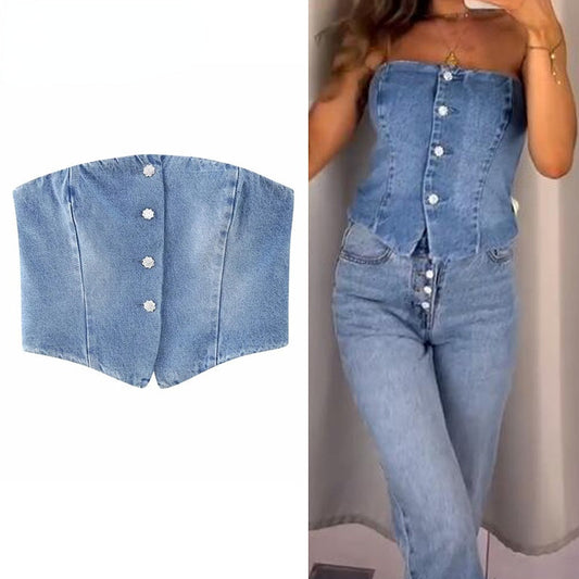 Denver - Denim Corset