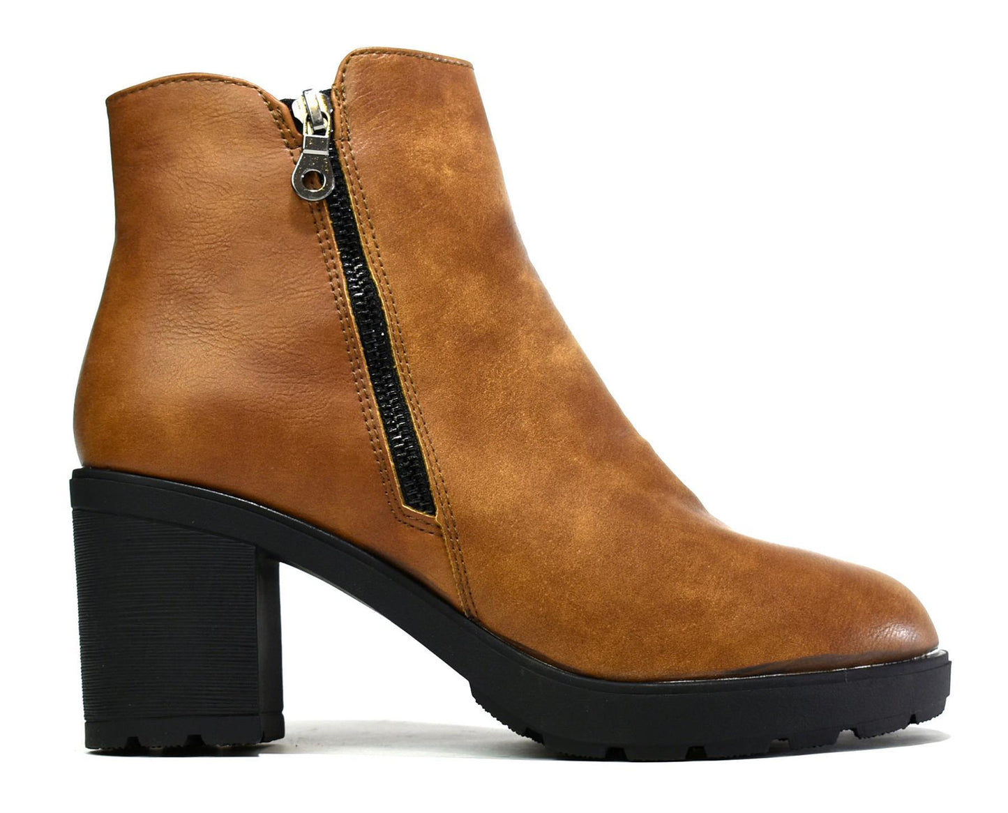 Around the Block - Heel Bootie (Beige)