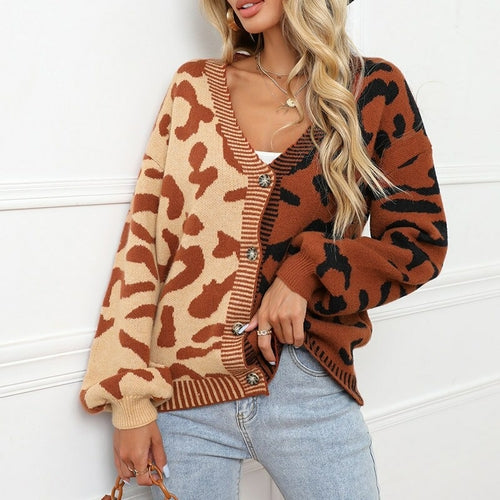 Cat Like - Leopard Print Cardigan