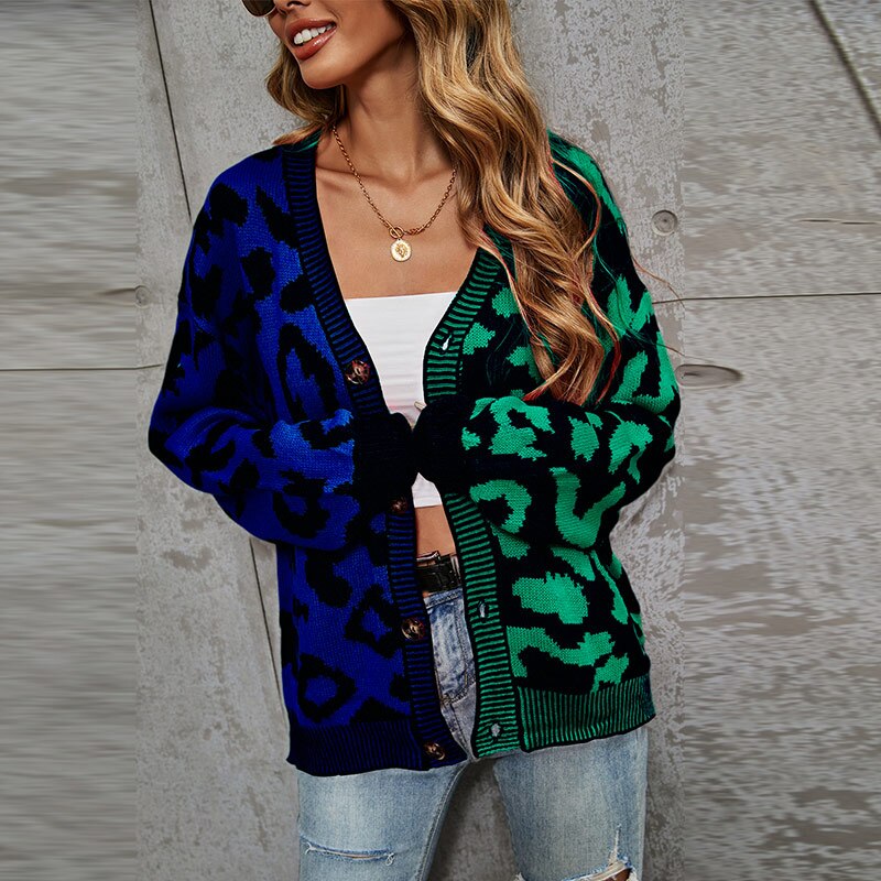 Cat Like - Leopard Print Cardigan