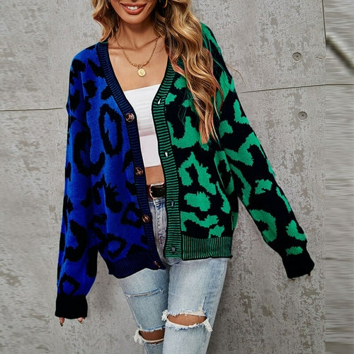 Cat Like - Leopard Print Cardigan