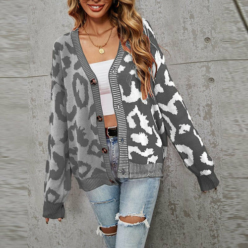 Cat Like - Leopard Print Cardigan