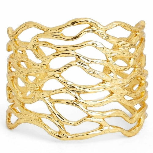 Waves - Openwork Cuff Bracelet