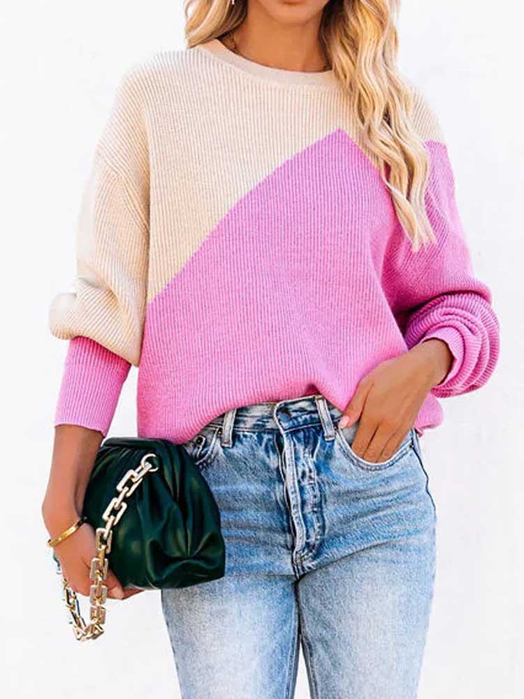 Pinkish - Color Block Sweater