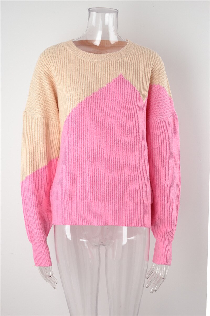 Pinkish - Color Block Sweater