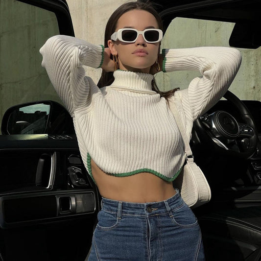 Irregular - Cropped Sweater