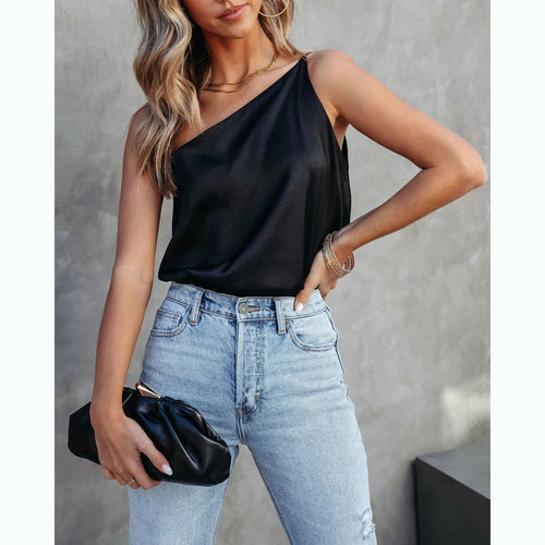 One Sided - Off-Shoulder Tank Top