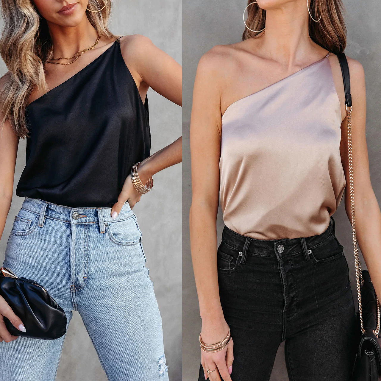 One Sided - Off-Shoulder Tank Top