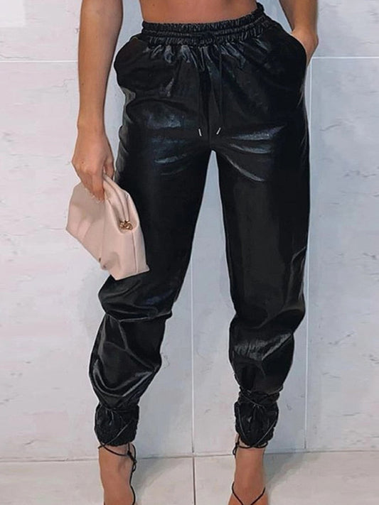 Draw Me In - PU Leather Pants