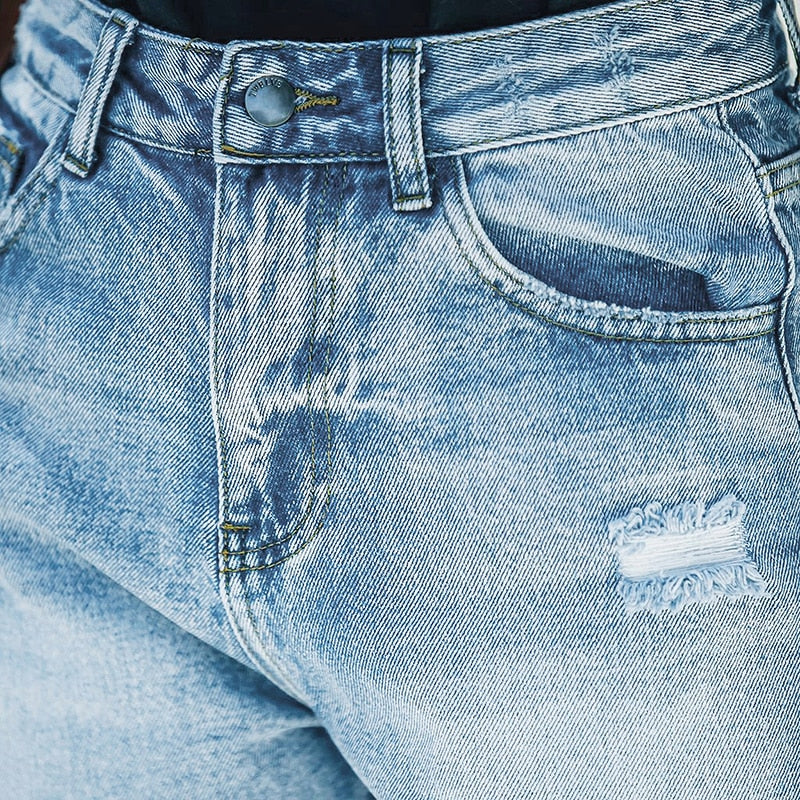 The Blues - Ripped Denim Shorts