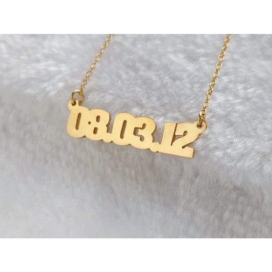 Personalized Date - Necklace