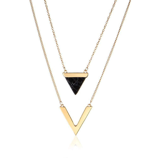 Chevron - Double Layer Necklace